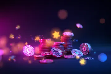 উজ্জ্বল পরিবেশে ক্যাসিনো চিপস এবং বোনাস উপাদানের ছবি, যা CD444 অ্যাপ-এক্সক্লুসিভ রিওয়ার্ডগুলোকে প্রতীকীভাবে উপস্থাপন করে।